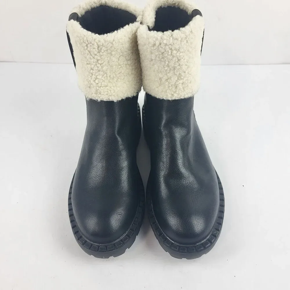 New York & Company Nelli Bootie Faux Shearling Fits Size 6.5